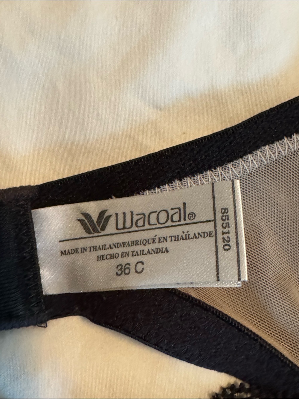 Wacoal and Vogue Lace Underwire Bra Trio in Ivory, Nude, and Black Size 36C - Picture 2 of 15